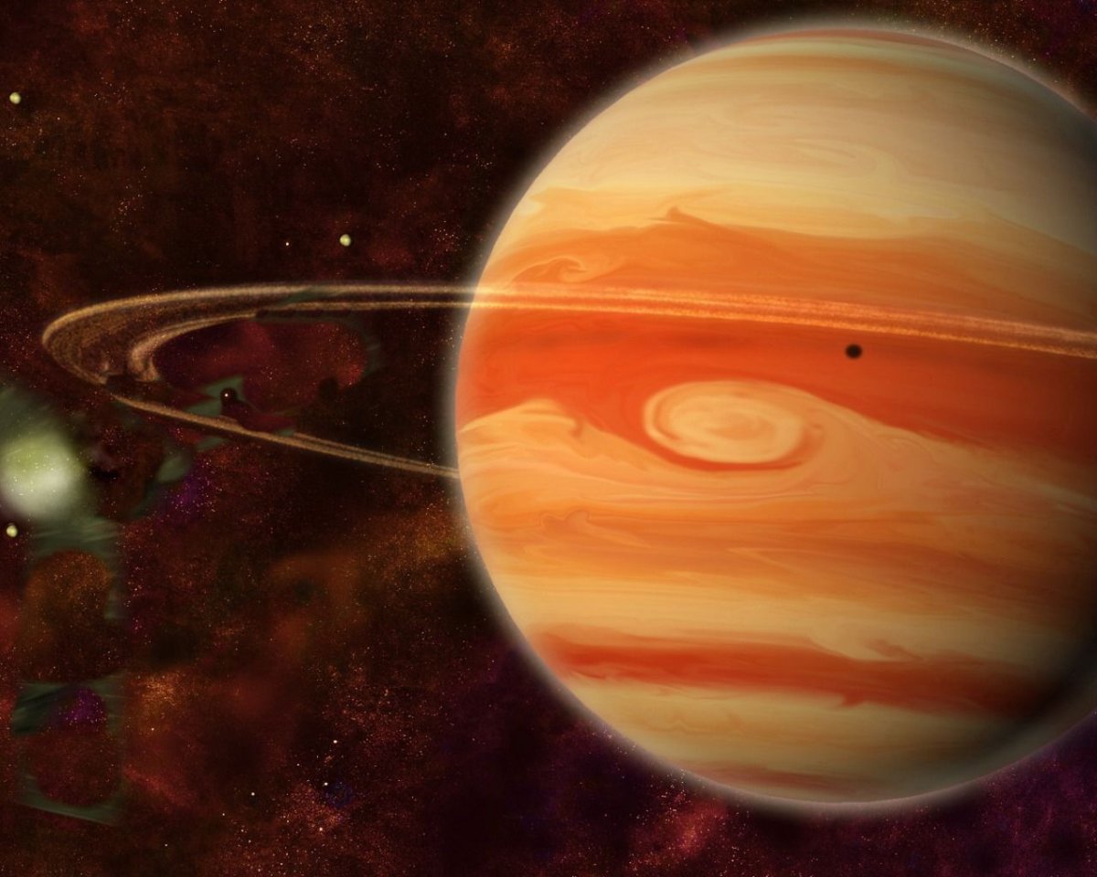 Вид с планеты Юпитер
