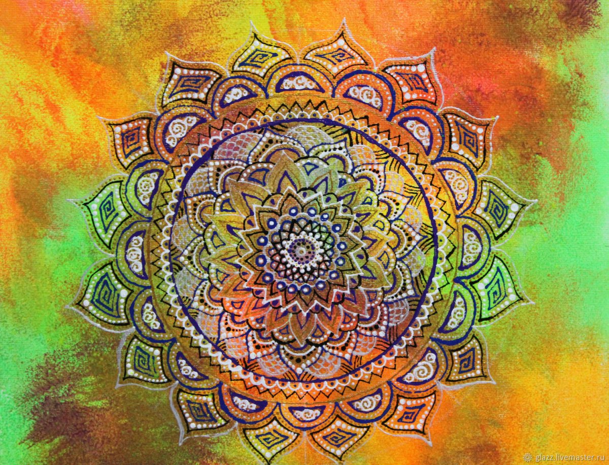 Мандала маслом