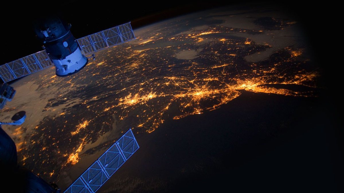 Вид земли с космоса