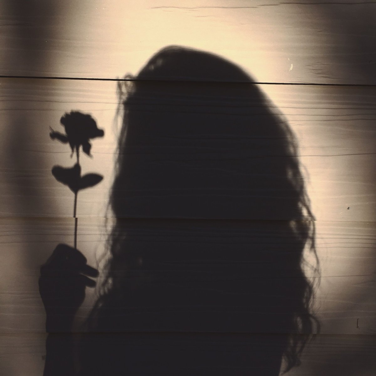 Тень человека на асфальте