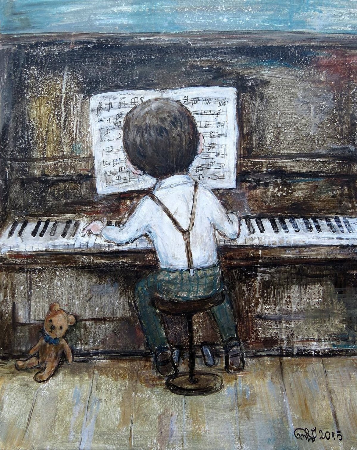 Нарисовать пианино