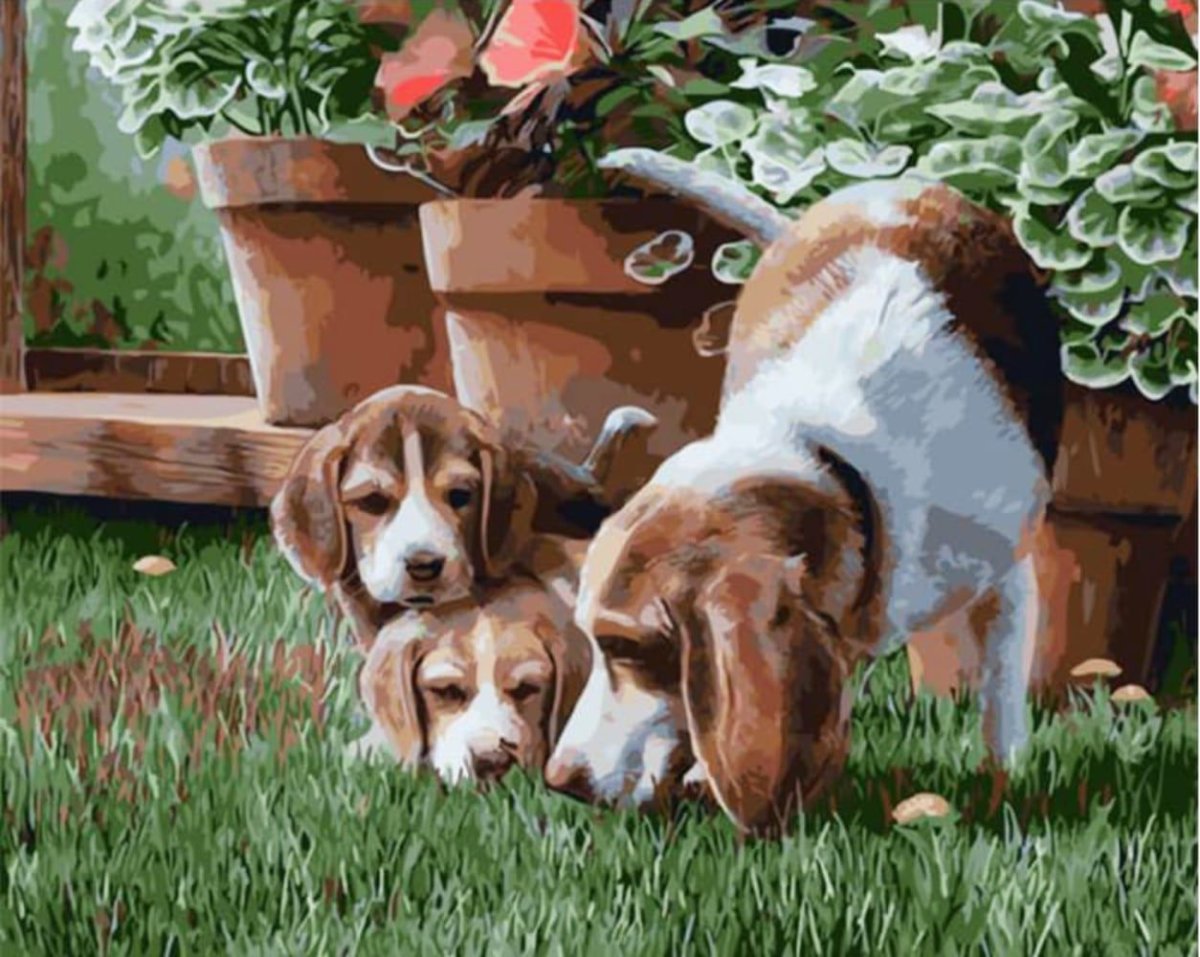 Картина Винтажная собака