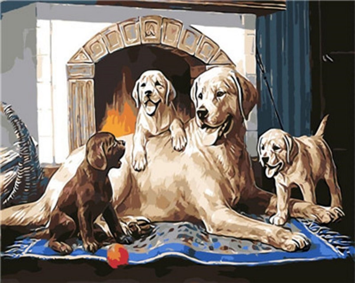 Картина собачки