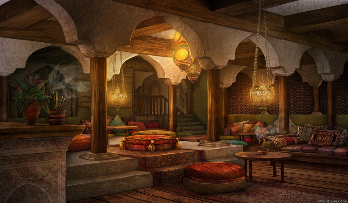 Комната в Восточном стиле фэнтези