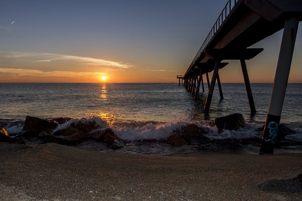 Синоп Абхазия пляж закат Пирс