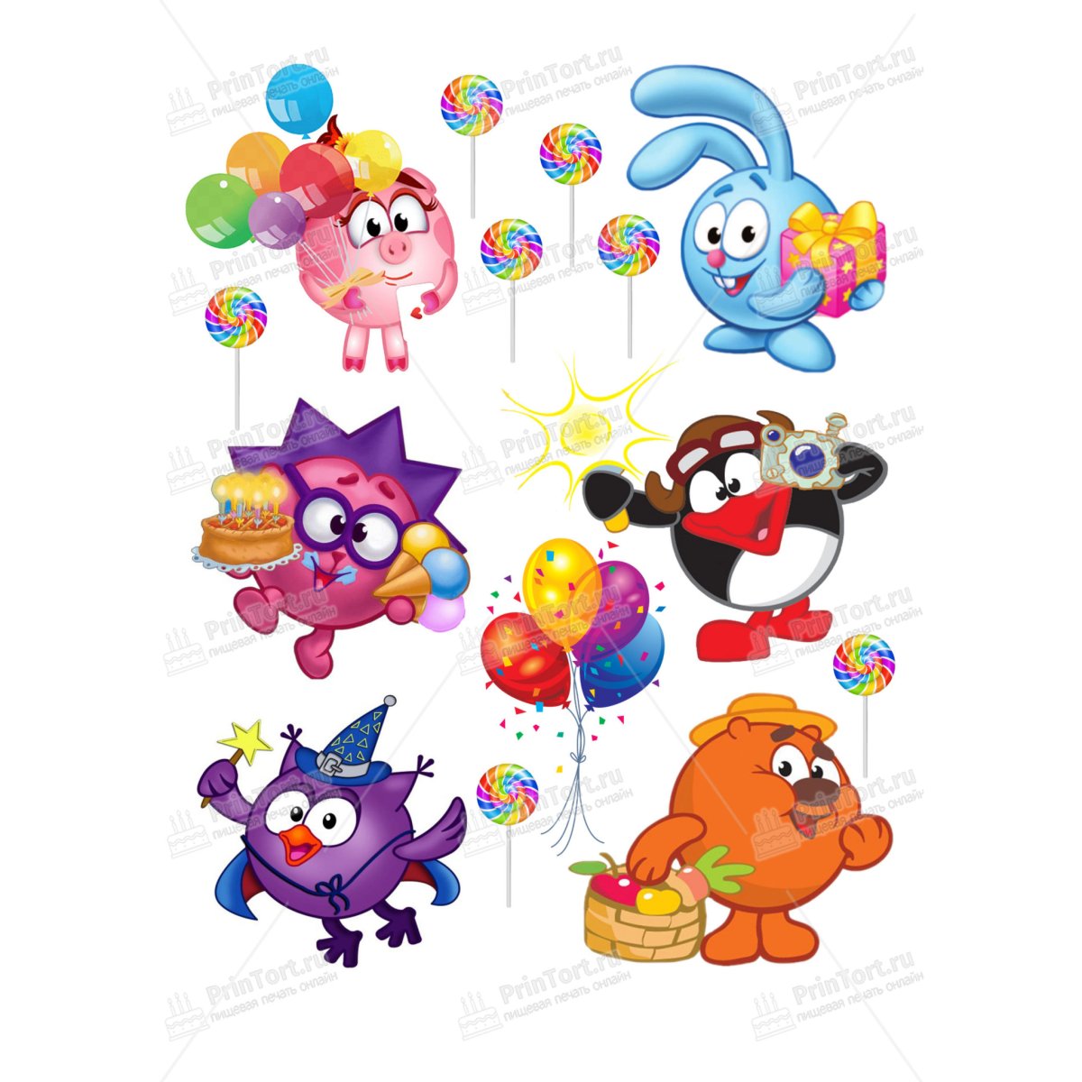 Медальки Смешарики