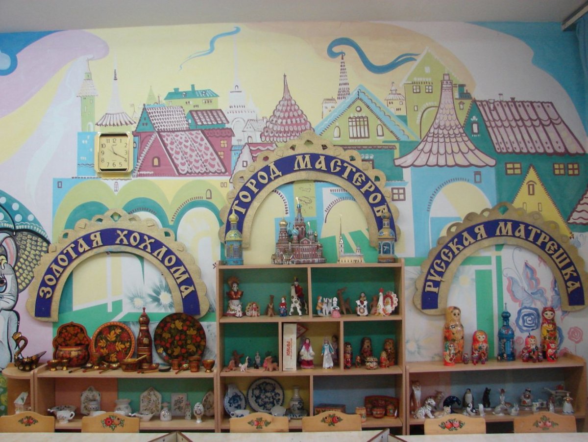 Уголок по декоративно прикладному искусству