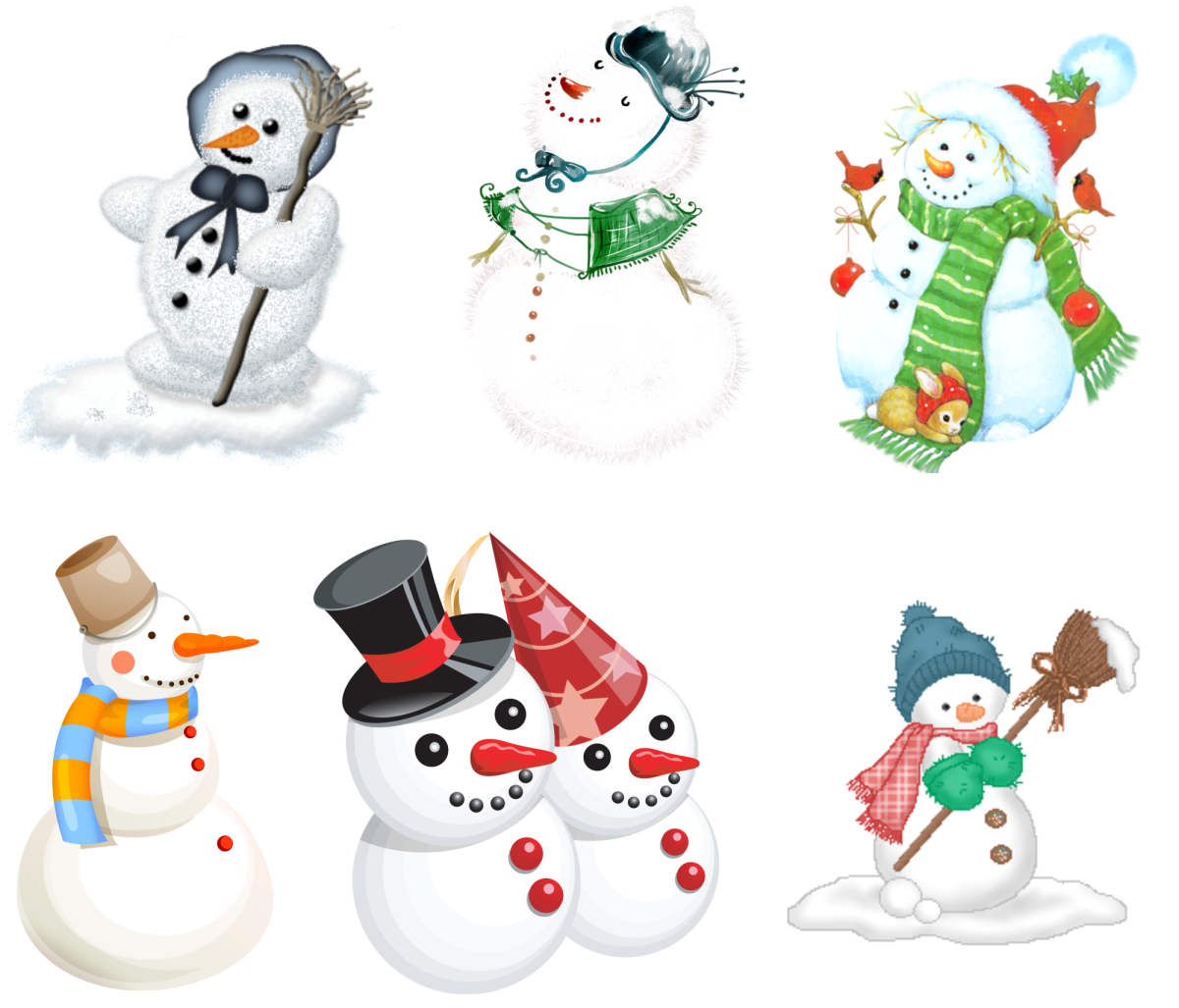 Снеговик мультяшный