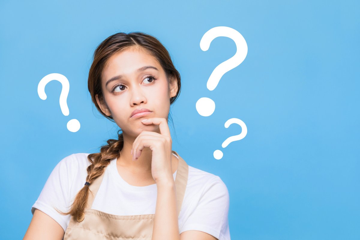 Девушка с вопросительным лицом