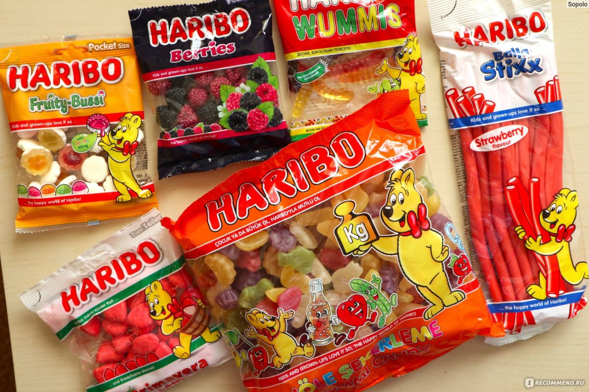 Сладости в пакетиках