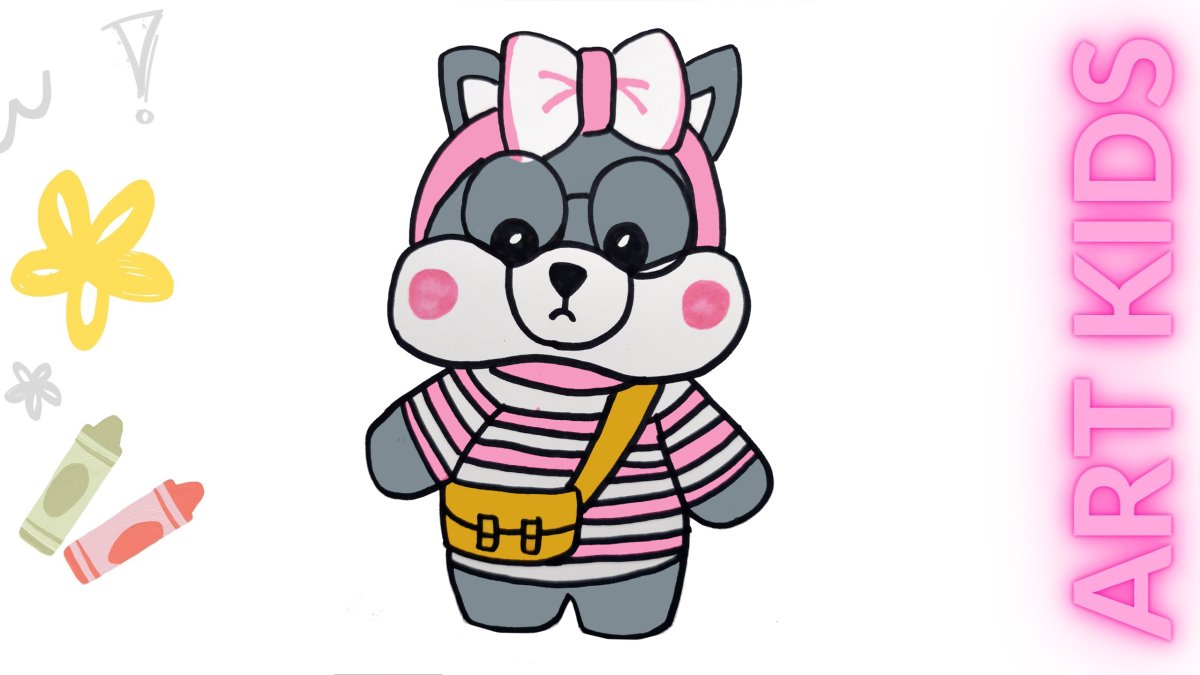 Собачка лалафанфан нарисовать