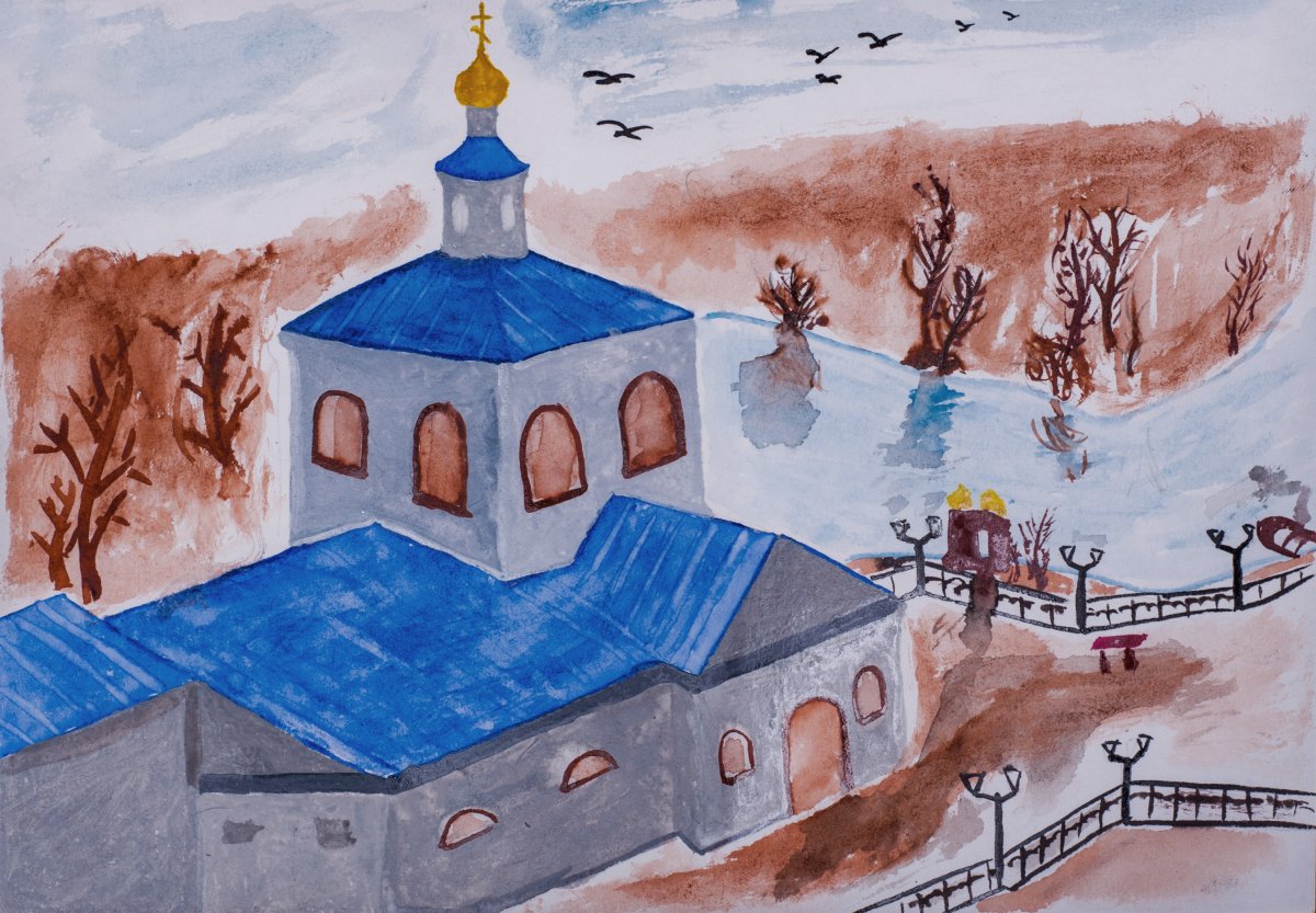 Рисунок на тему храм