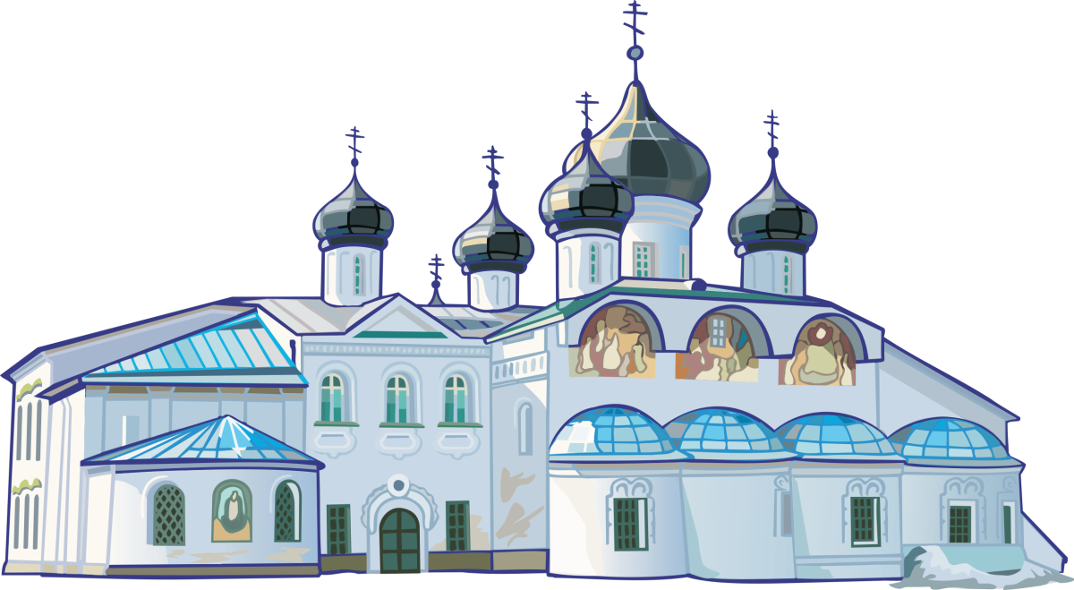 Тихвин монастырь вектор