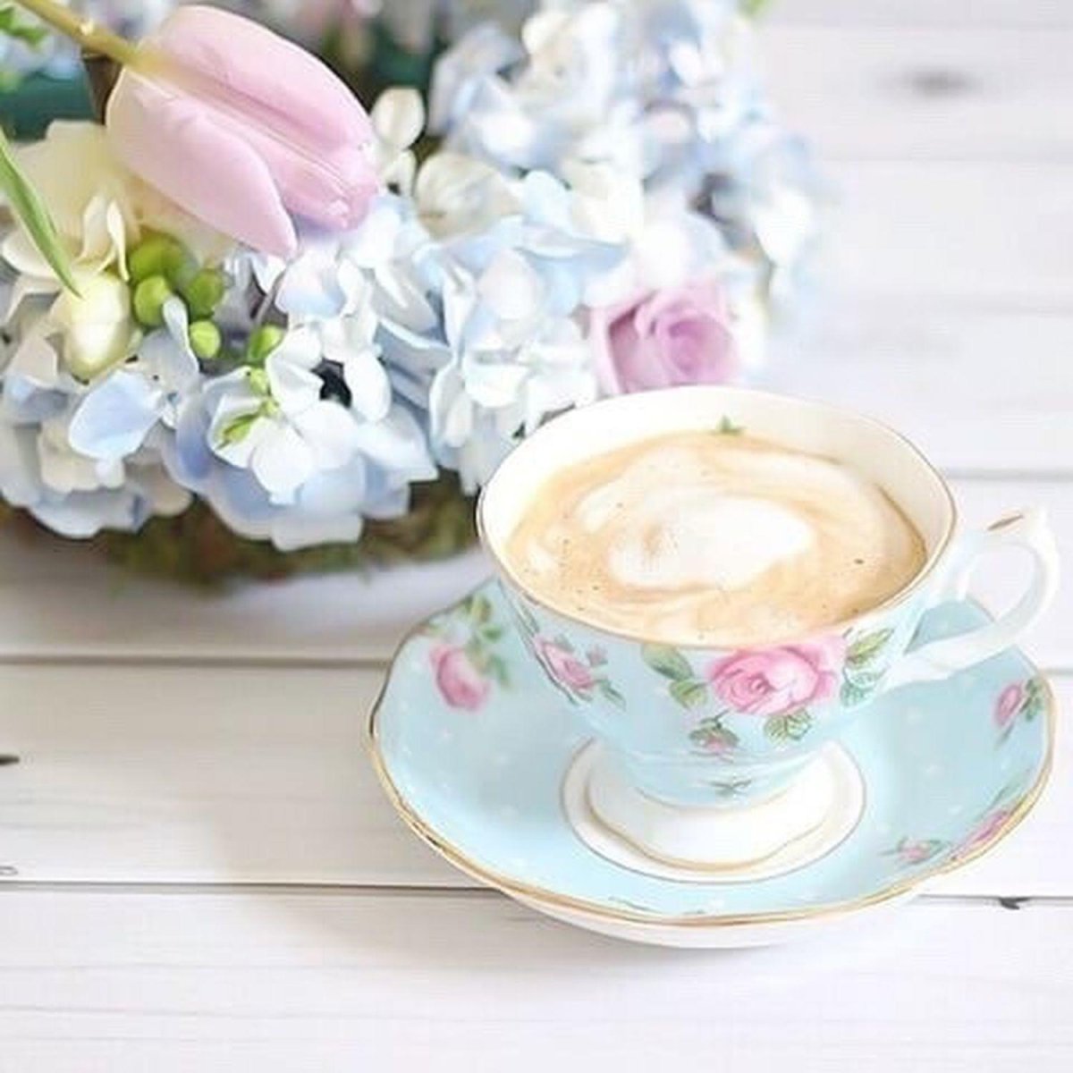 Завтрак в стиле шебби Шик