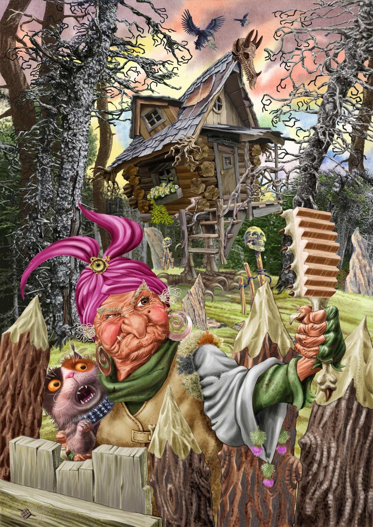 Баба Яга и Кикимора