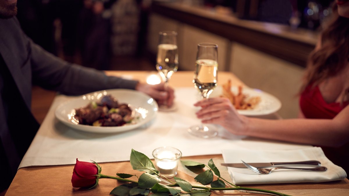 Романтический ужин на двоих в ресторане
