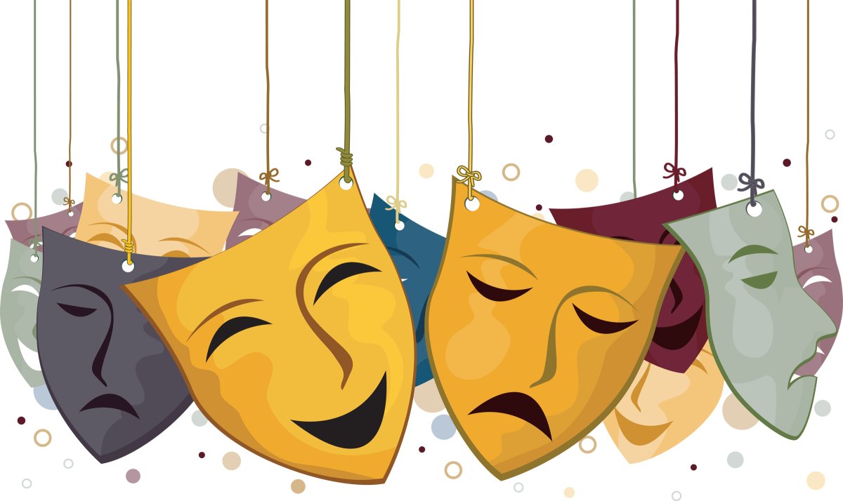 Театральные маски вектор