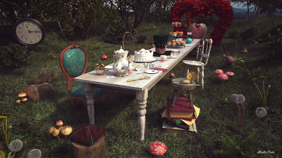 Алиса в стране чудес чаепитие у Шляпника