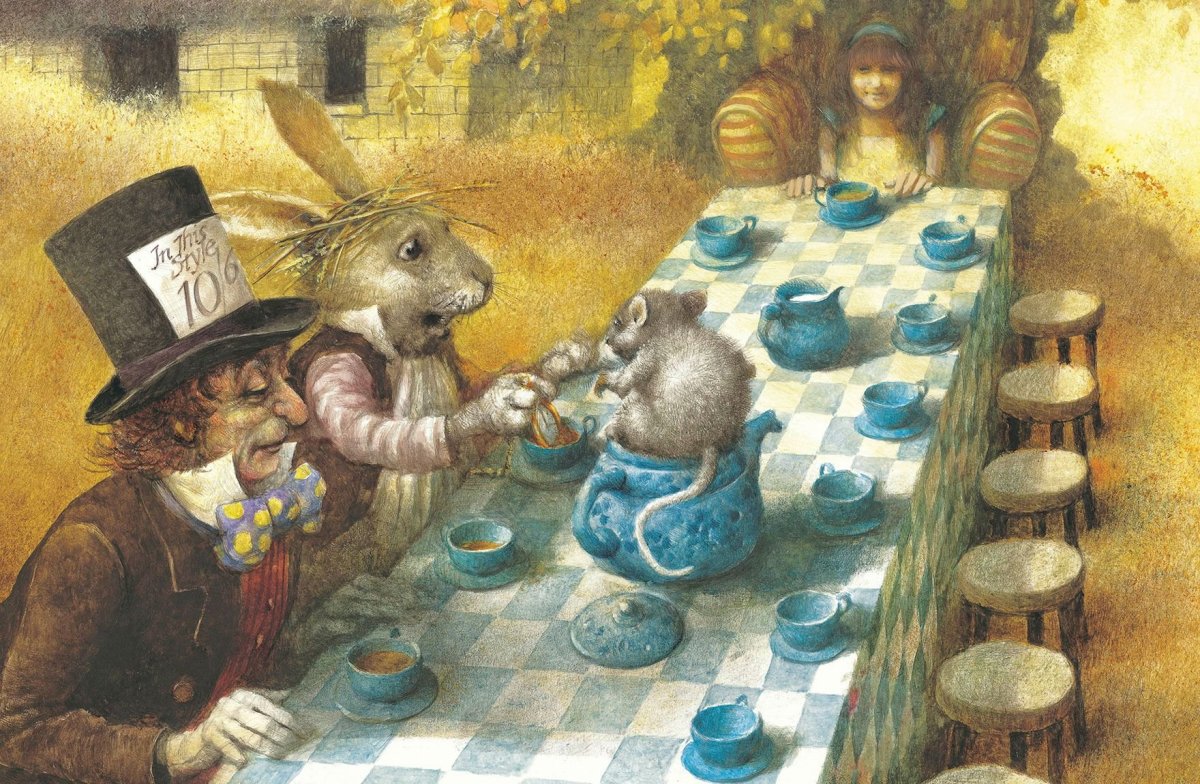 Льюис Кэрролл безумное чаепитие