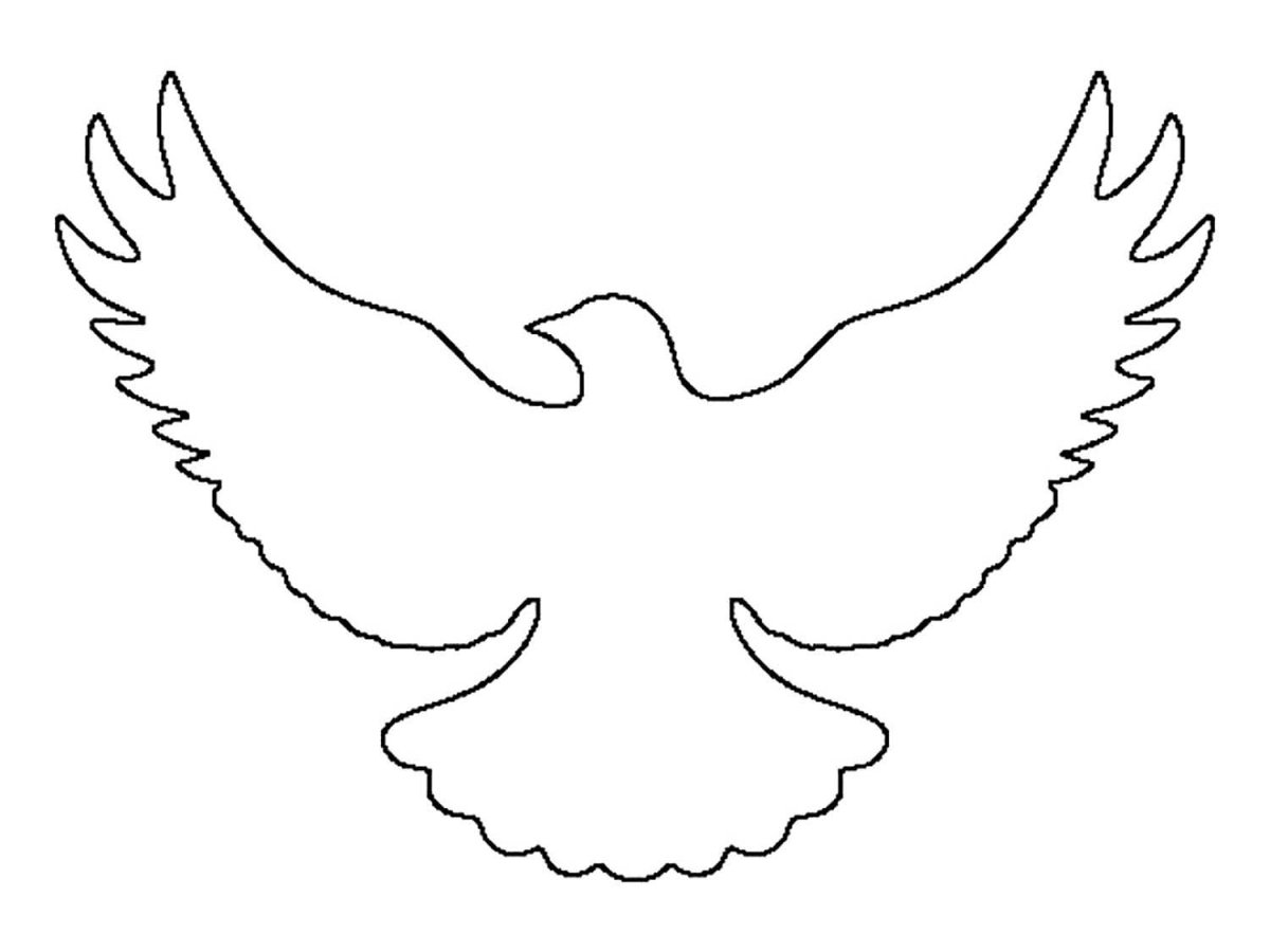 Символ мира голубь с веткой оливы