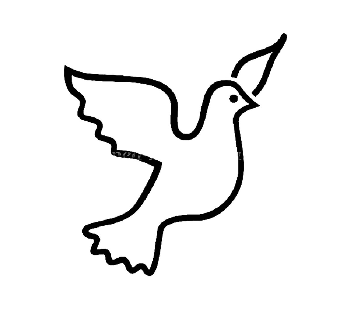 Голубь наклейка на окно