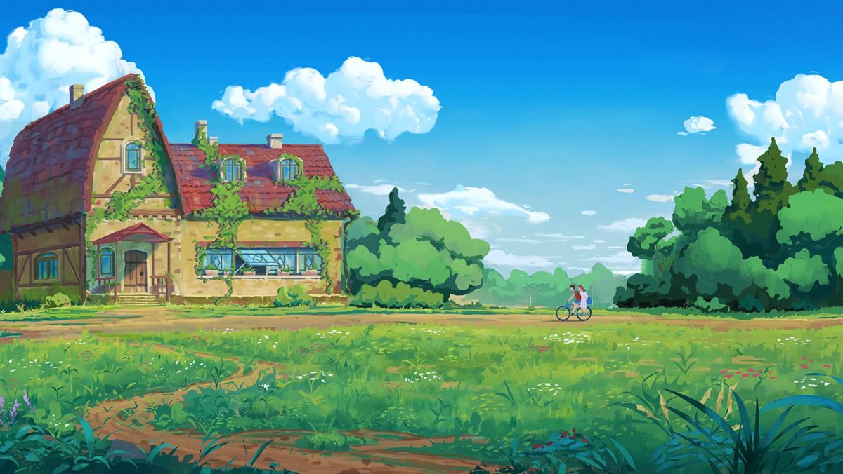 Сказочный домик в лесу