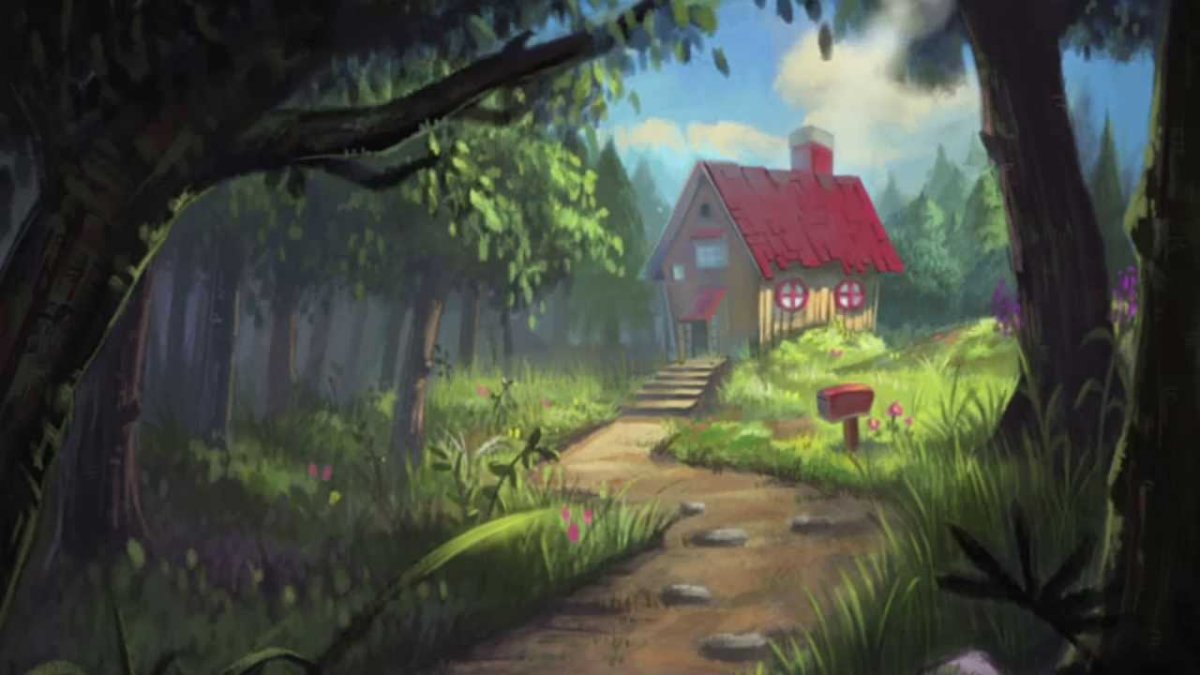 Сказочный домик в разрезе