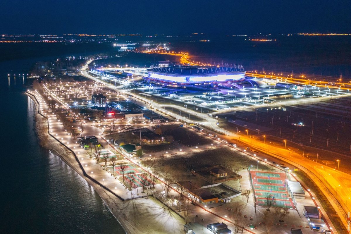 Кафедральный собор Ростов на Дону с высоты