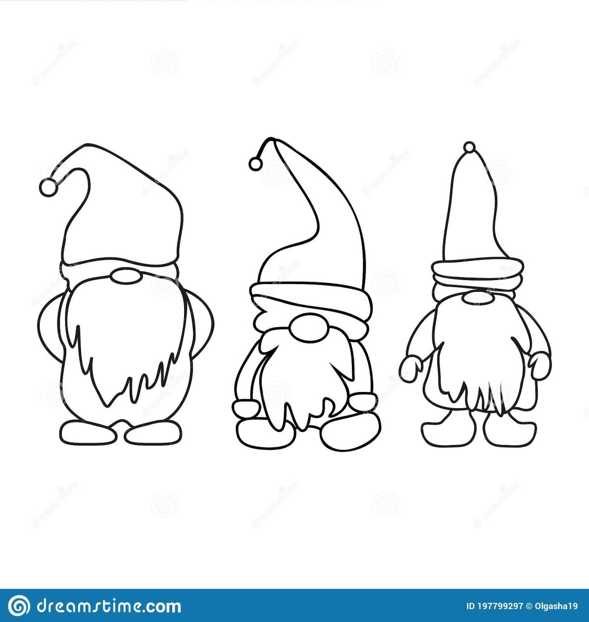 Гномик раскраска для детей