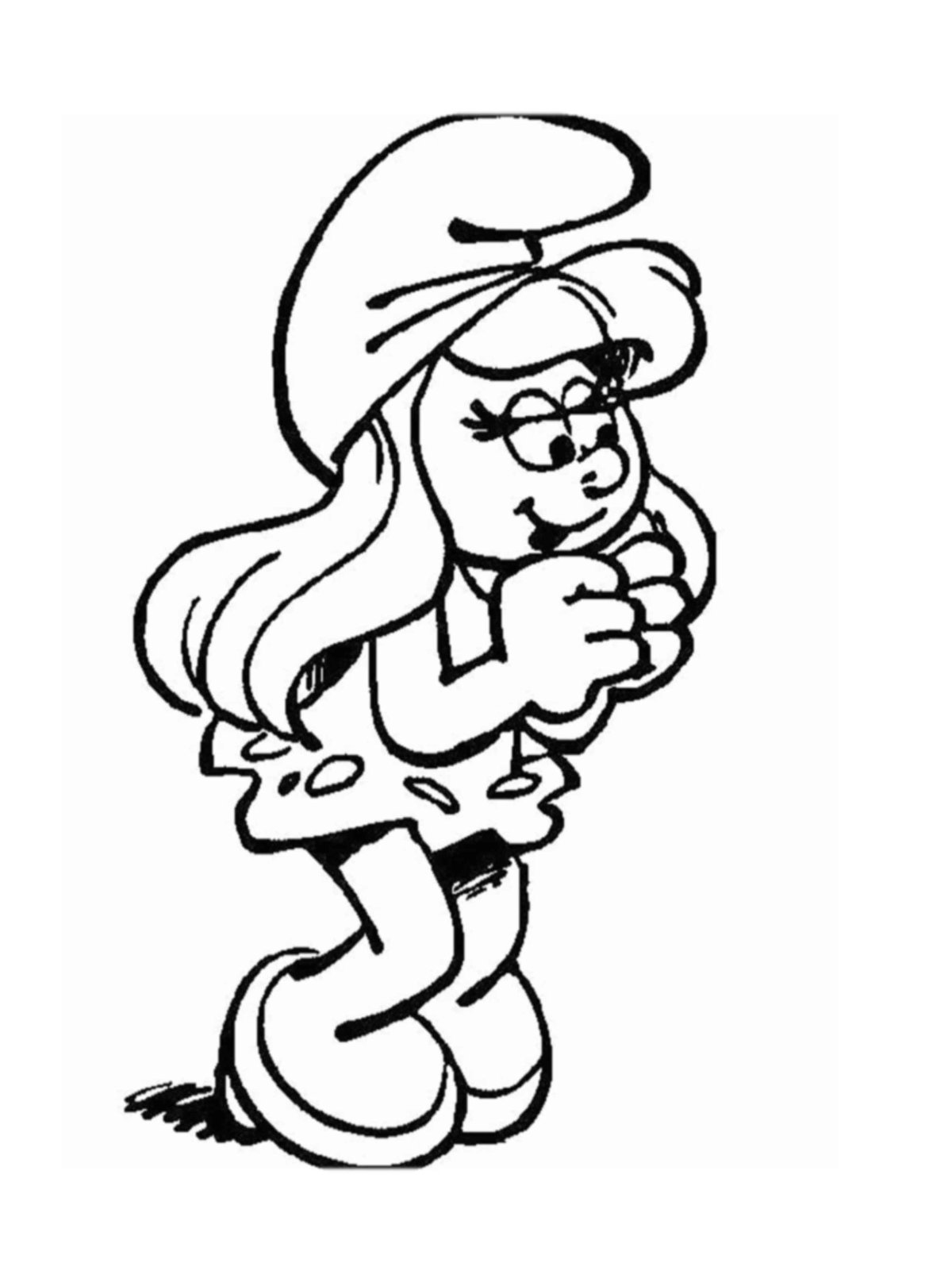 Раскраска Гном с кисточкой