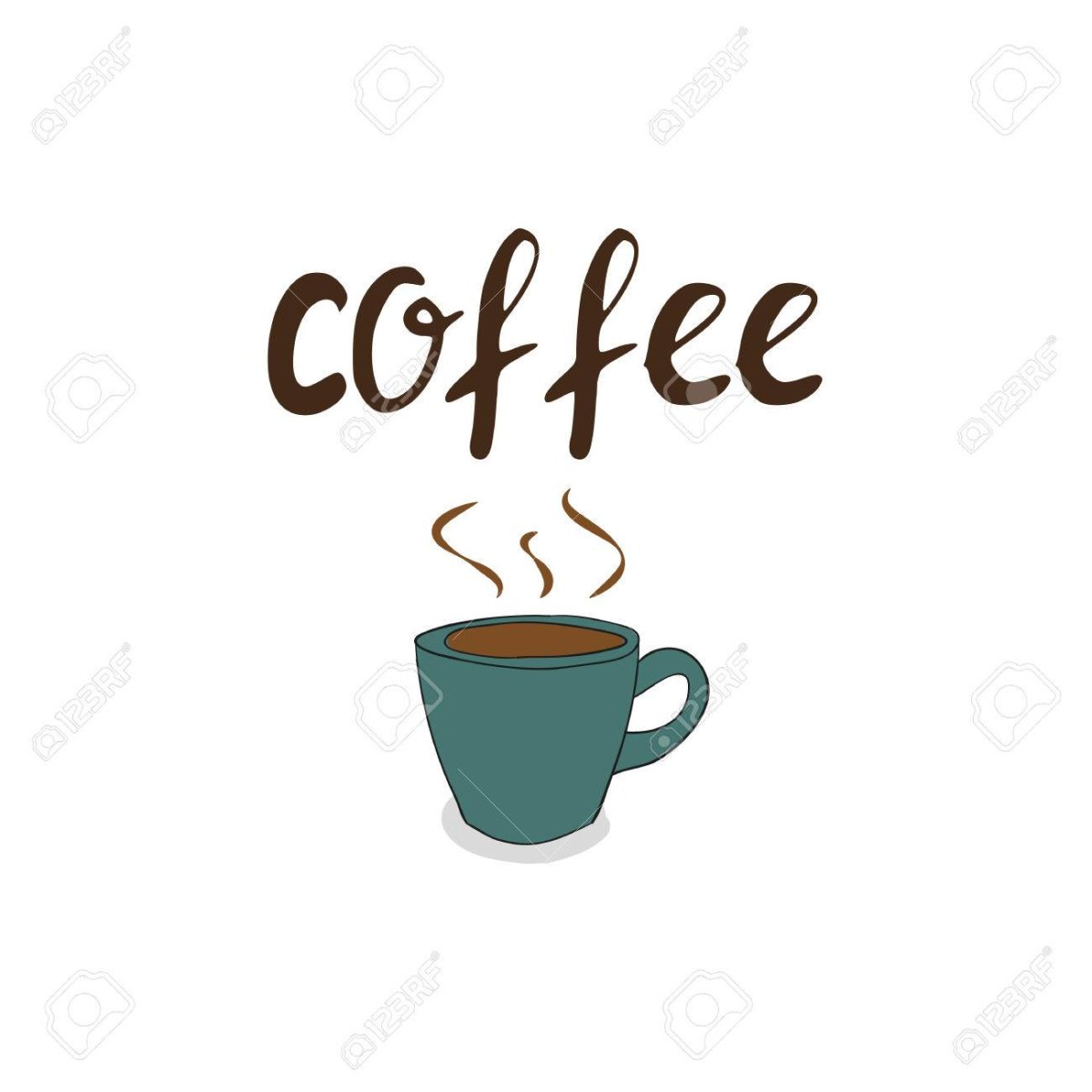 Красивая надпись кофе