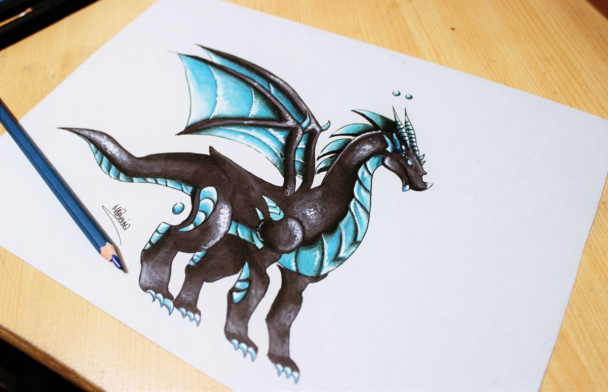 Рисунки драконов Alvia Alcedo