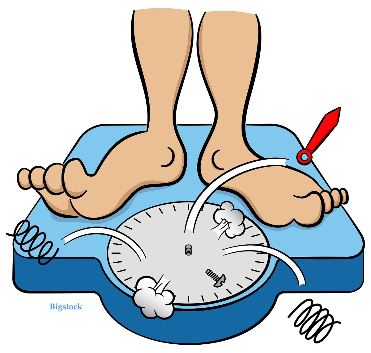 Весы напольные иллюстрация