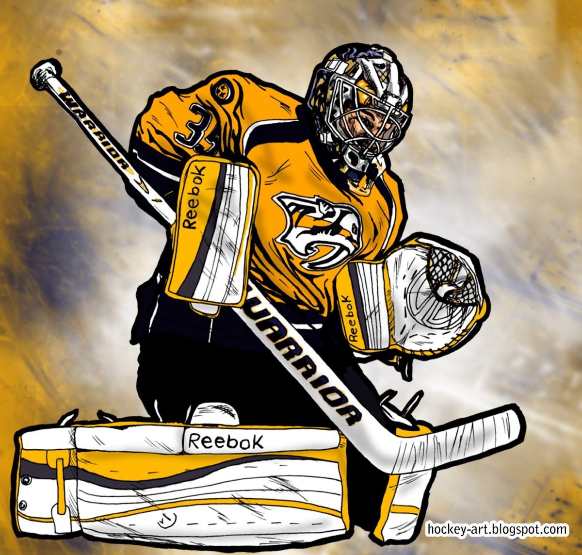Голкипер хоккей арт
