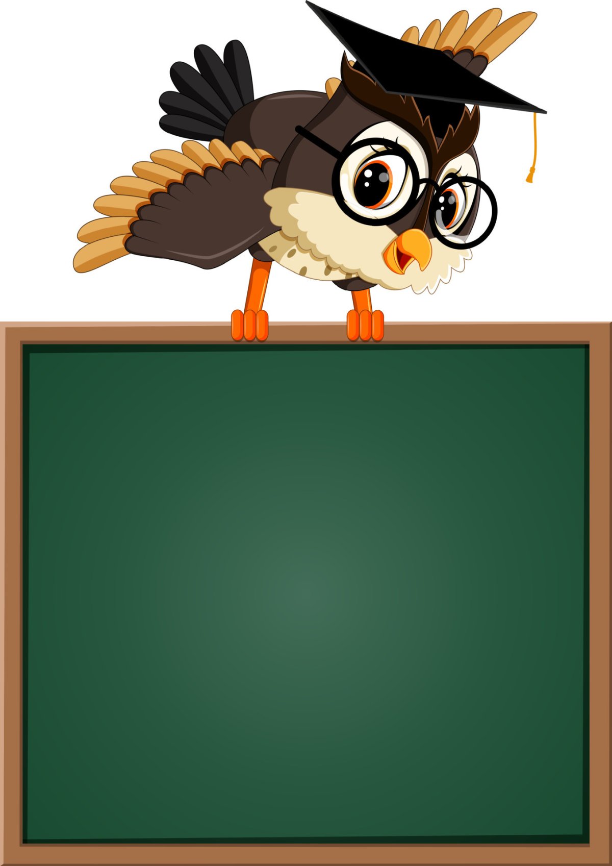 Школьная доска с совой
