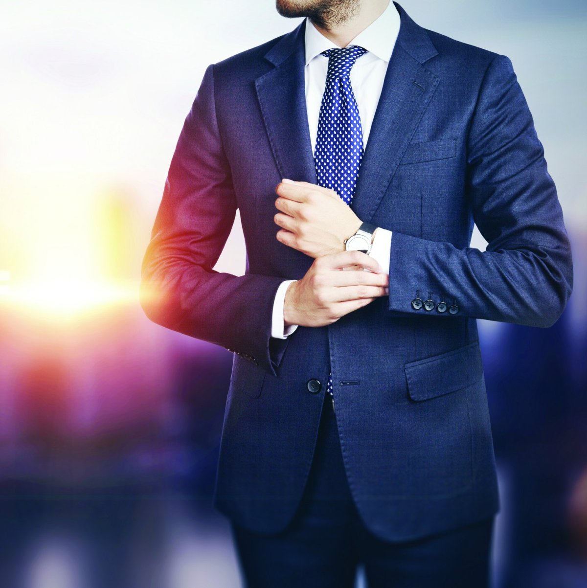 Бизнесмен в автомобиле