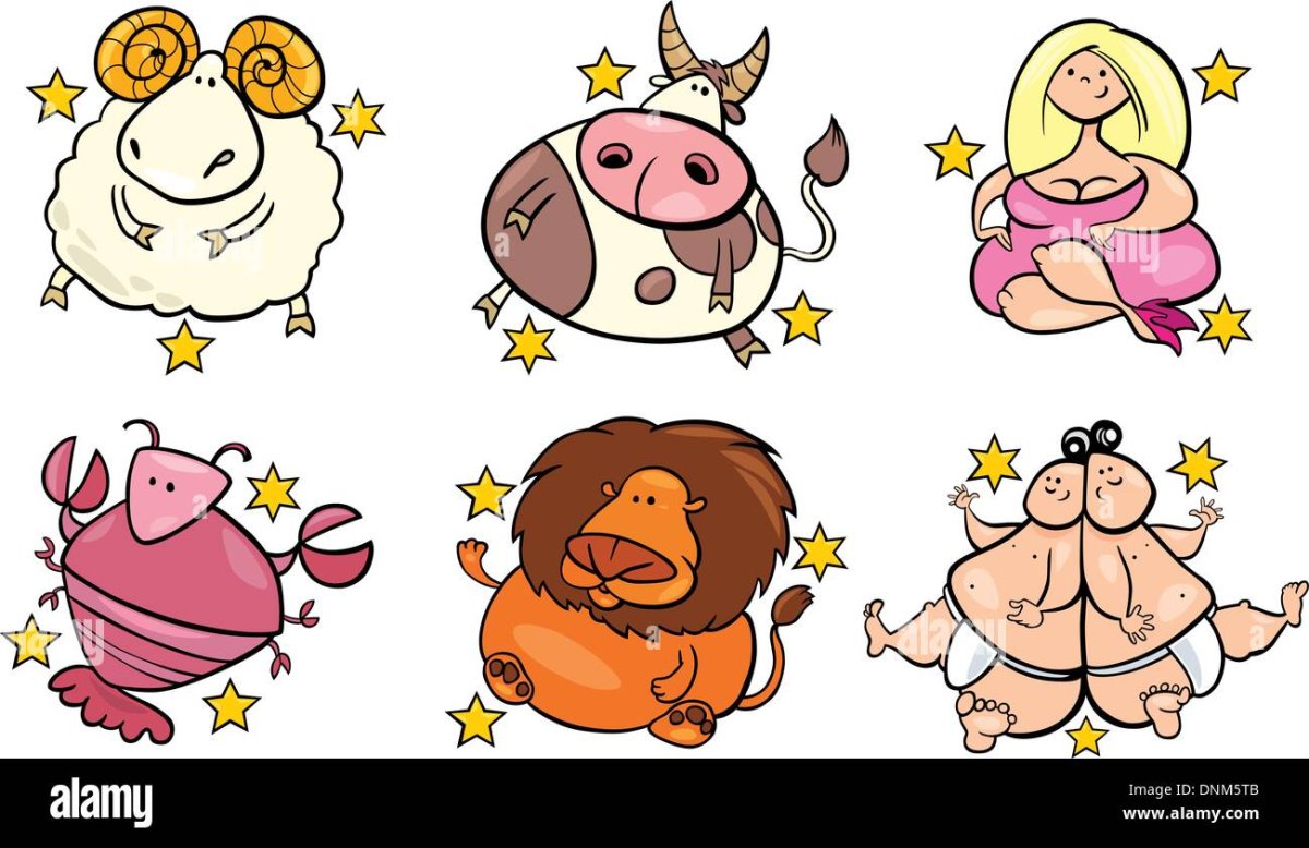 Милые значки знаков зодиака