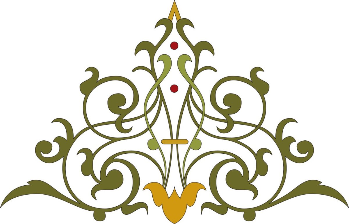 Татарский орнамент тюльпан