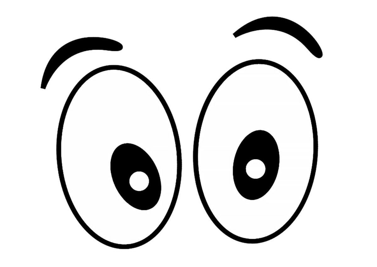 Глаза трафарет