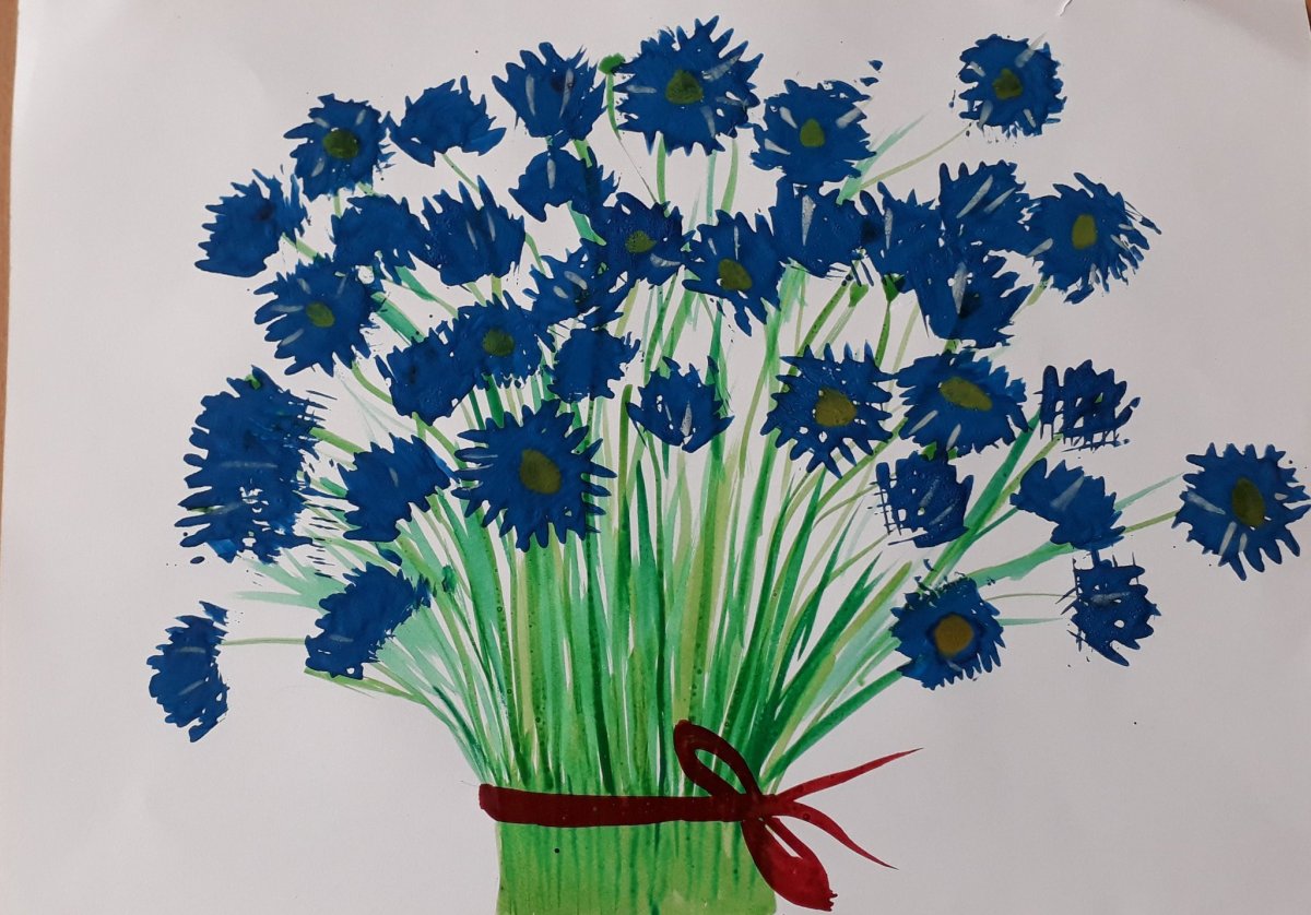 Василек вектор