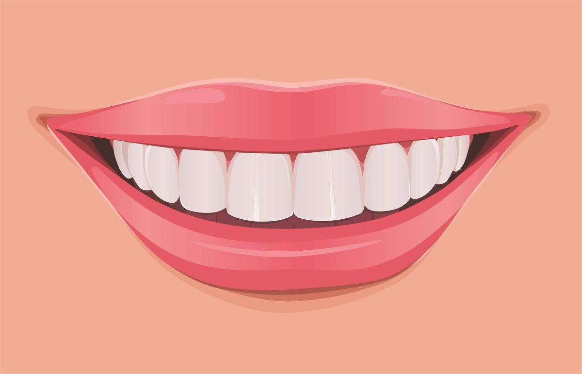 Улыбка нарисованная