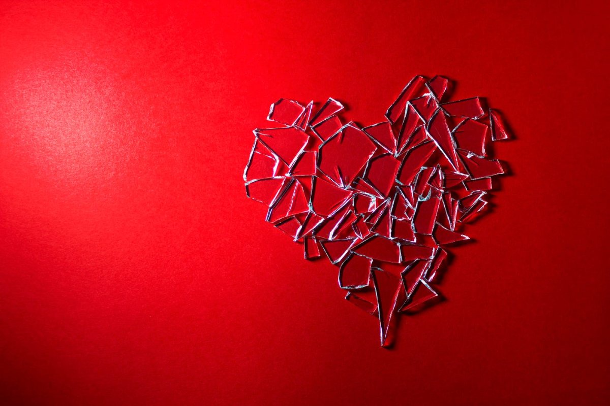 Сердце на мелкие кусочки