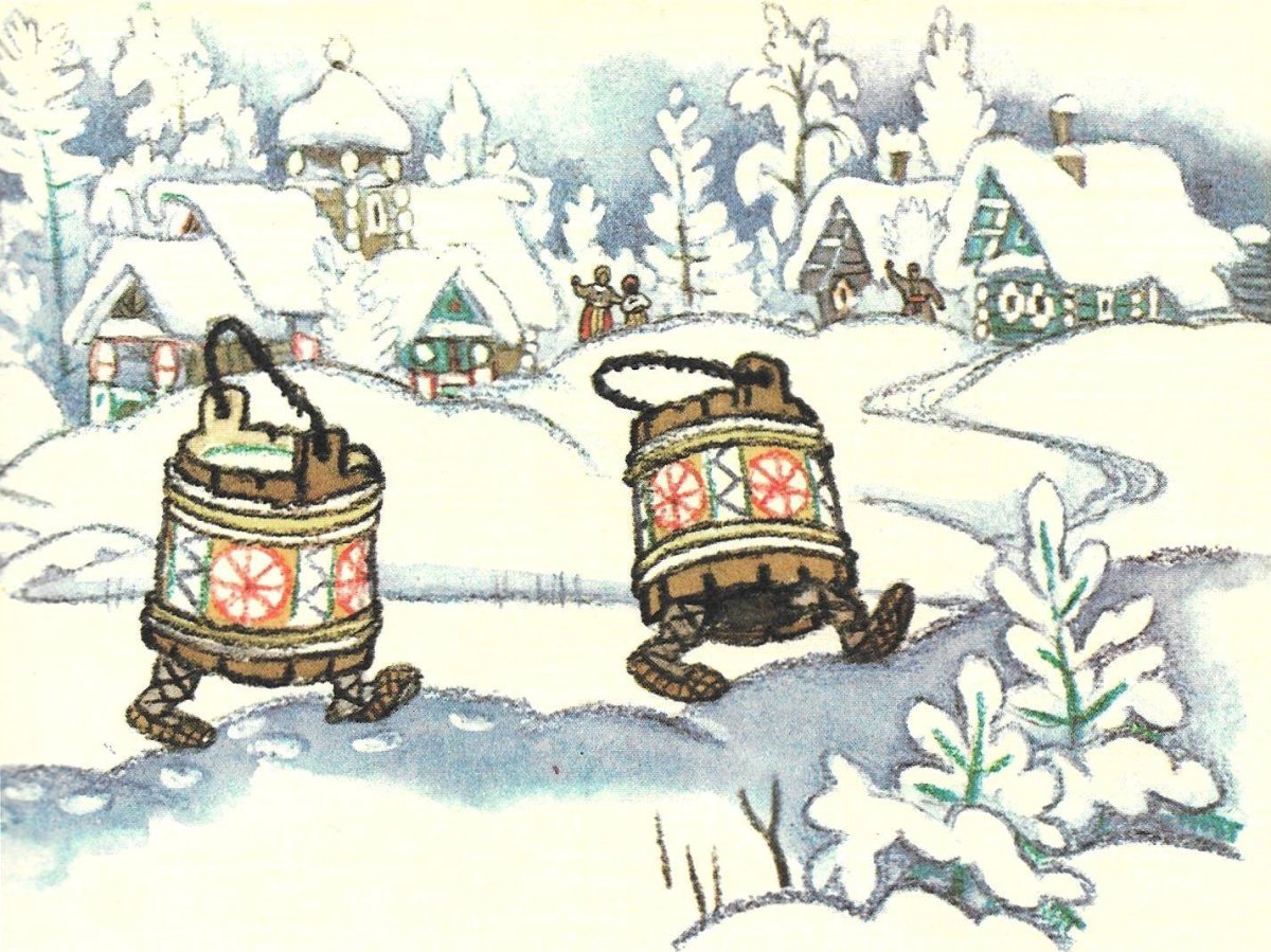 Емеля с ведрами