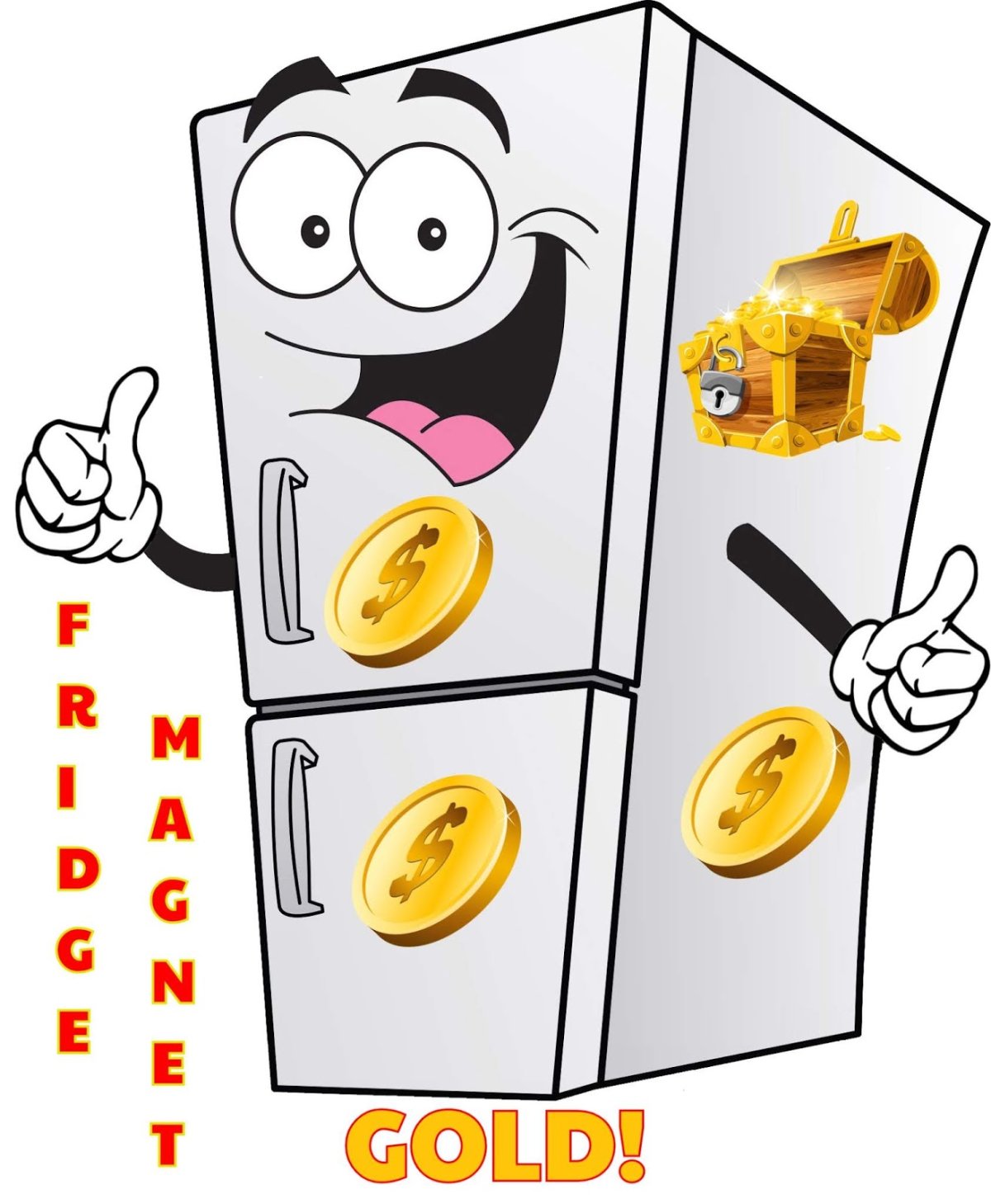 Холодильник мультяшный