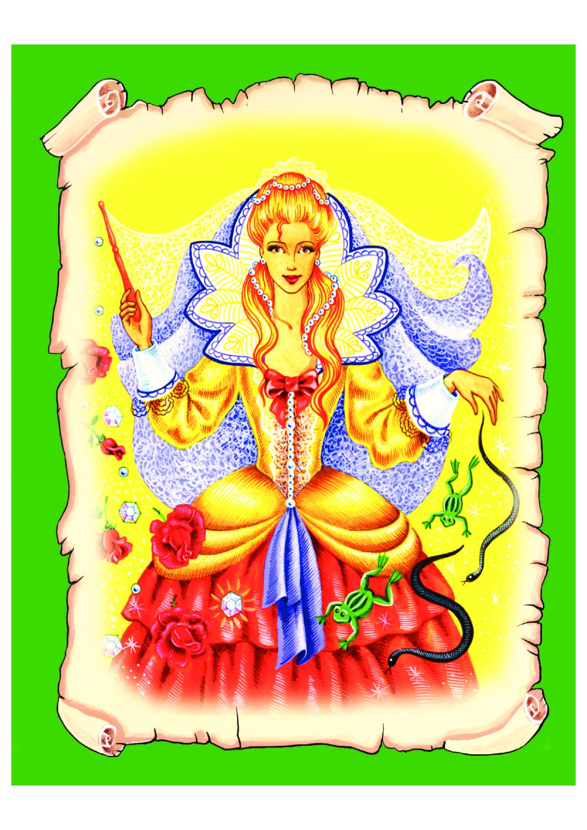 Сказочная Королева на троне