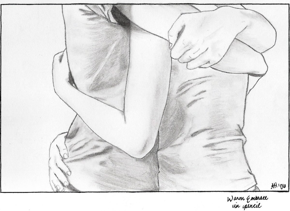 Объятия рисунок