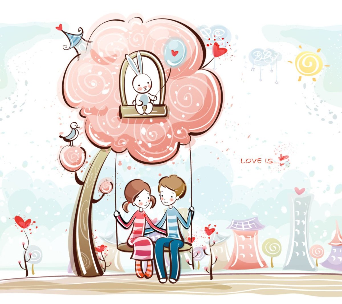 День влюбленных иллюстрация