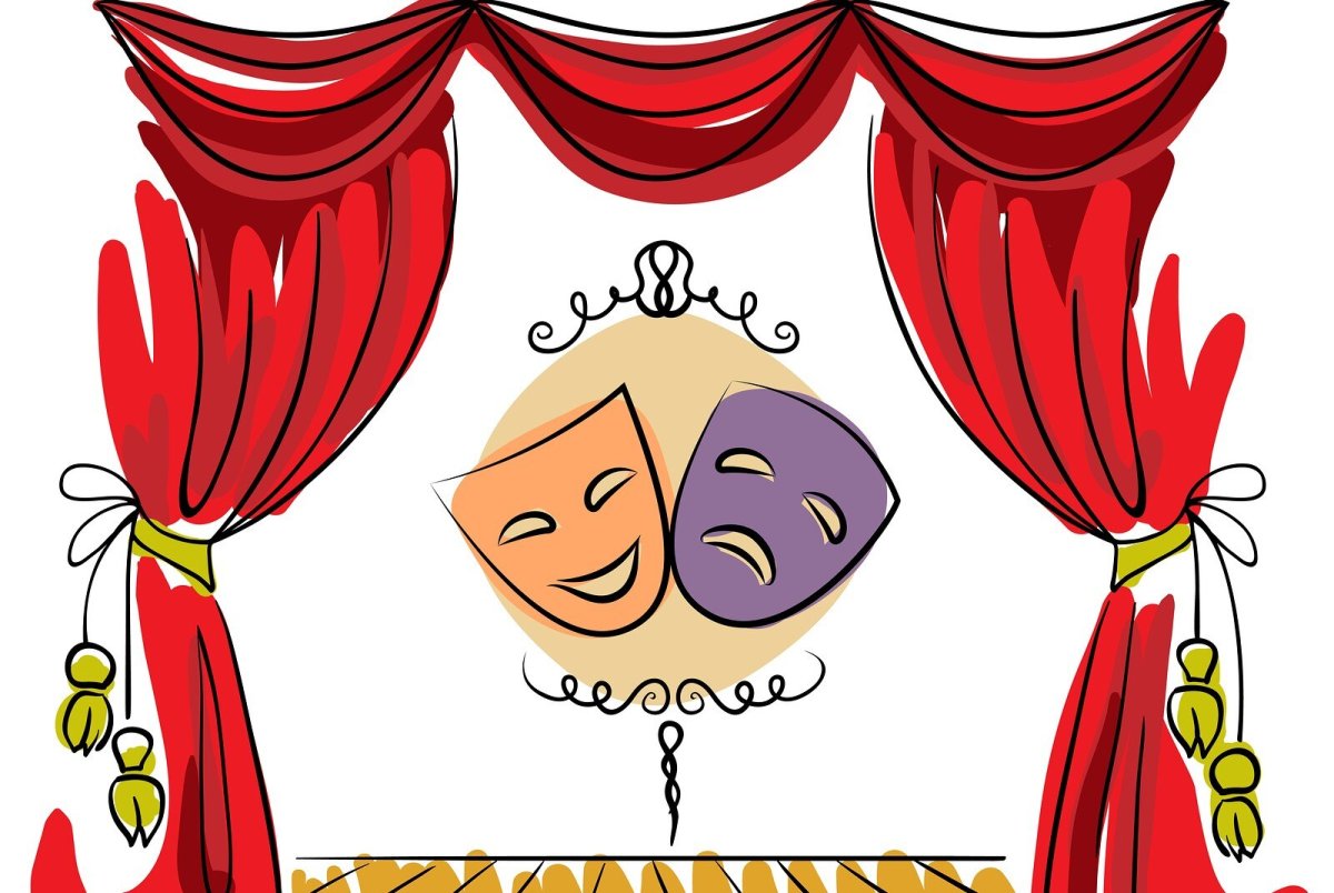 Театральная маска сбоку