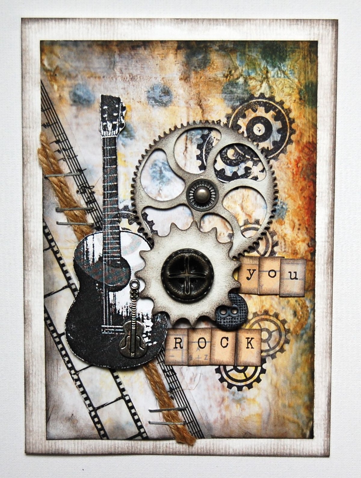 Открытка в стиле стимпанк