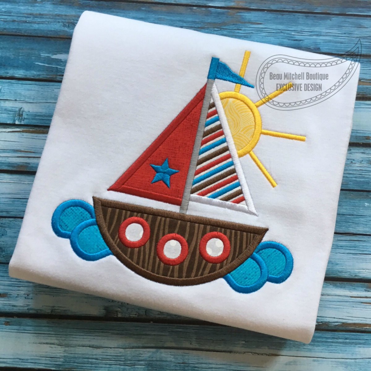 Аппликация кораблик